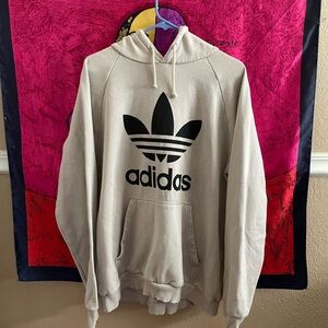 Vintage adidas cream hoodie color